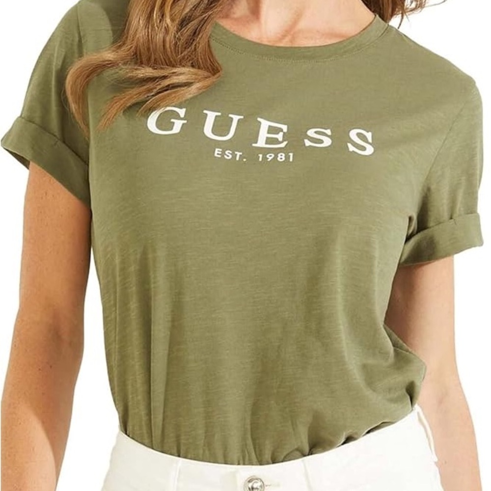 GUESS Green Women's Short Sleeve Tee